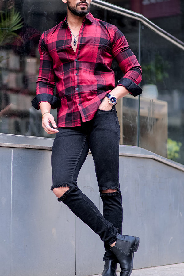 Classic Checkered Long Sleeves Shirt