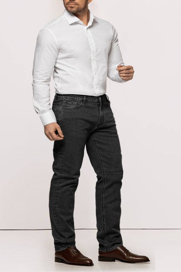 Commuting Slant Pocket Straight Jeans