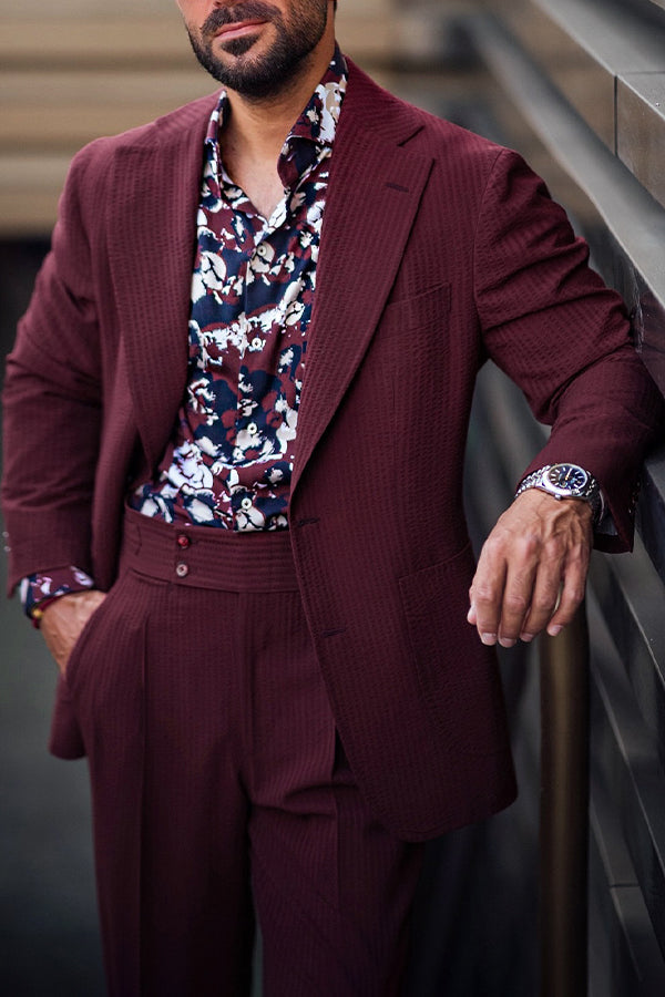 Stylish Peak Lapel Long Sleeve Blazer