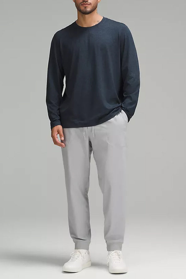 Casual Patched Pocket Drawstring Waist Pants