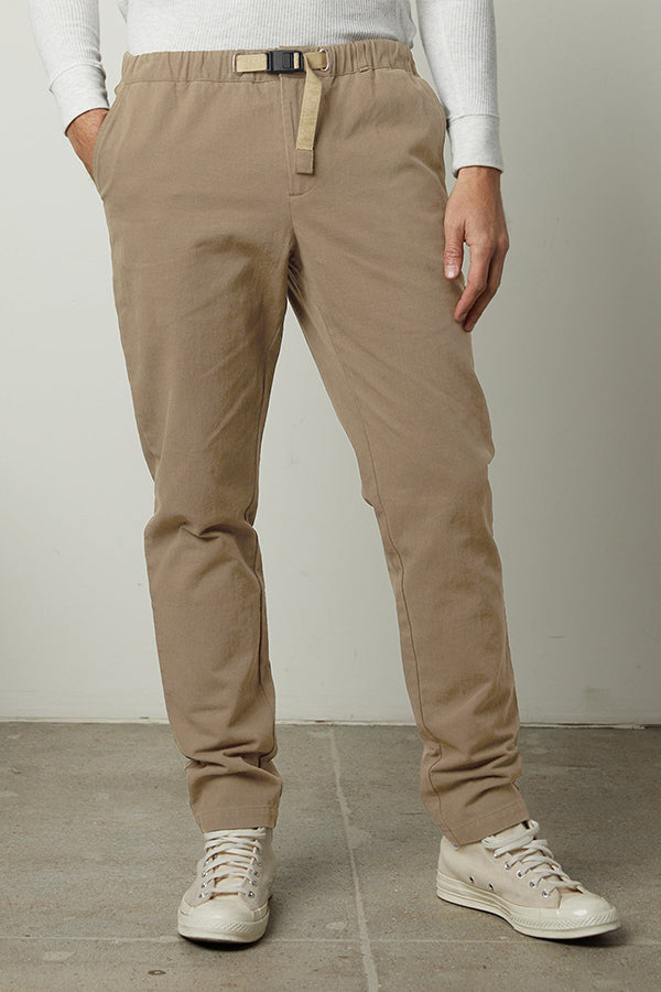 Casual Flap Pocket Woven Belt Pants