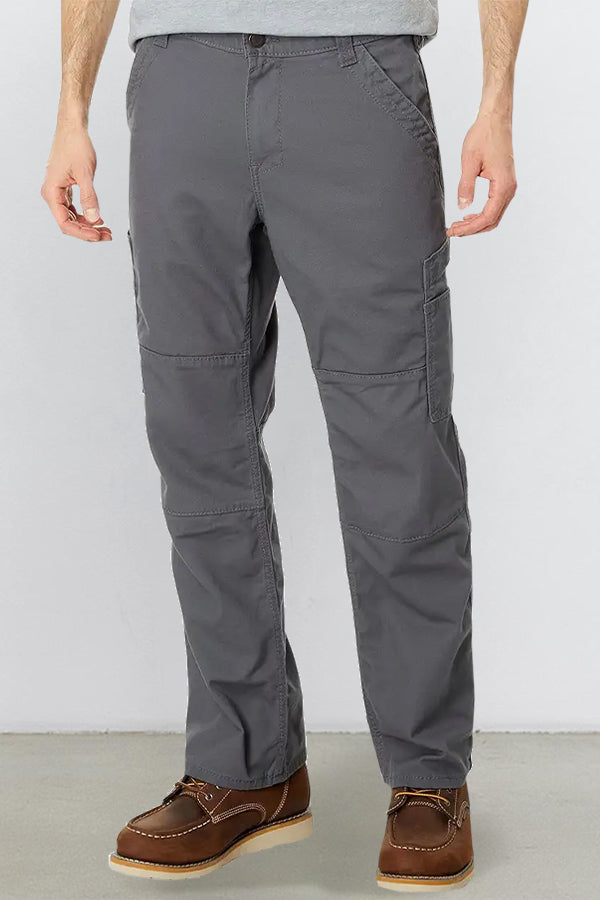 Casual Slant Pocket Straight Leg Pants