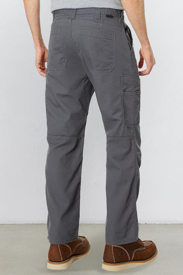 Casual Slant Pocket Straight Leg Pants