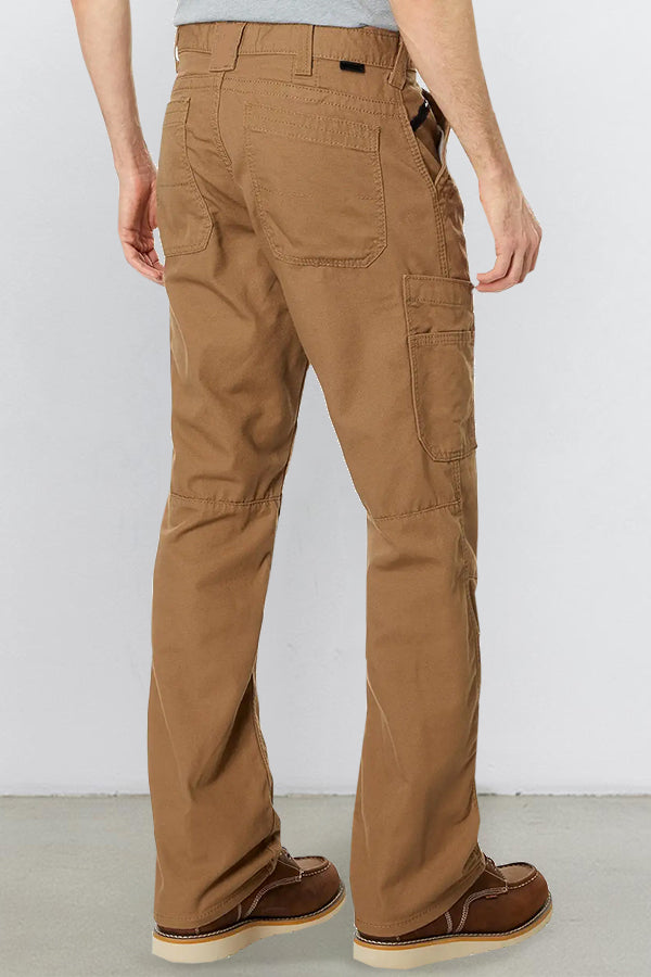 Casual Slant Pocket Straight Leg Pants