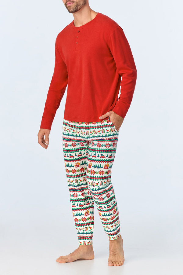 Comfortable Printed Jogger Knit Sleep Pants