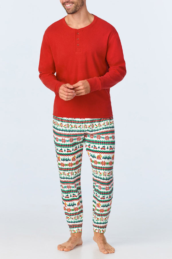 Comfortable Printed Jogger Knit Sleep Pants