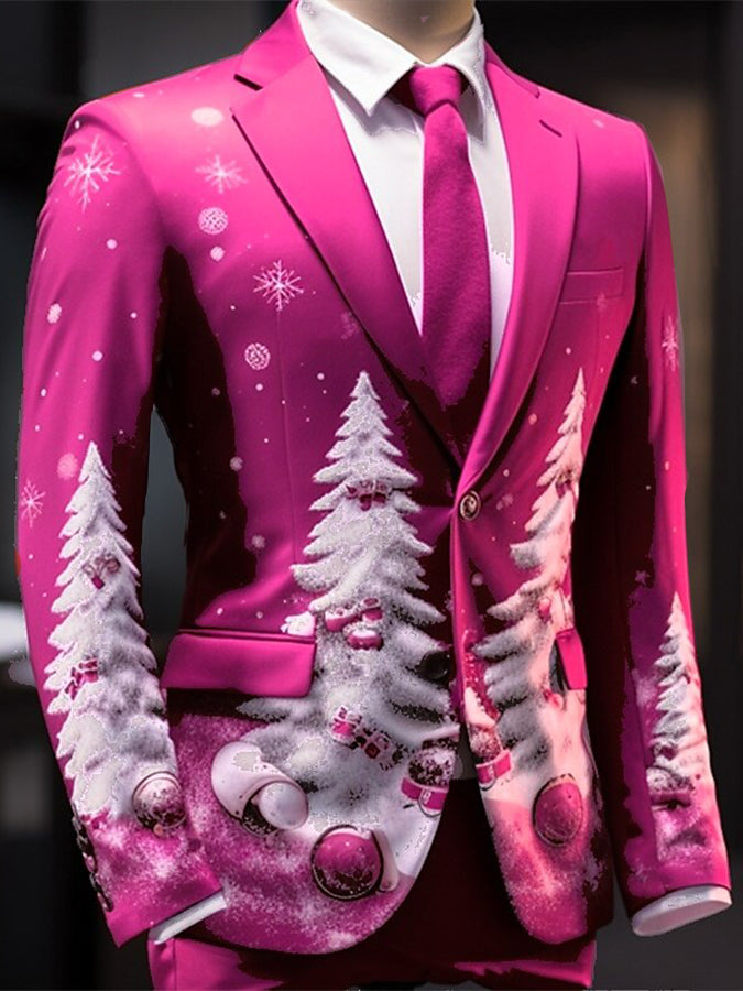 Christmas Tree Peak Lapel Blazer