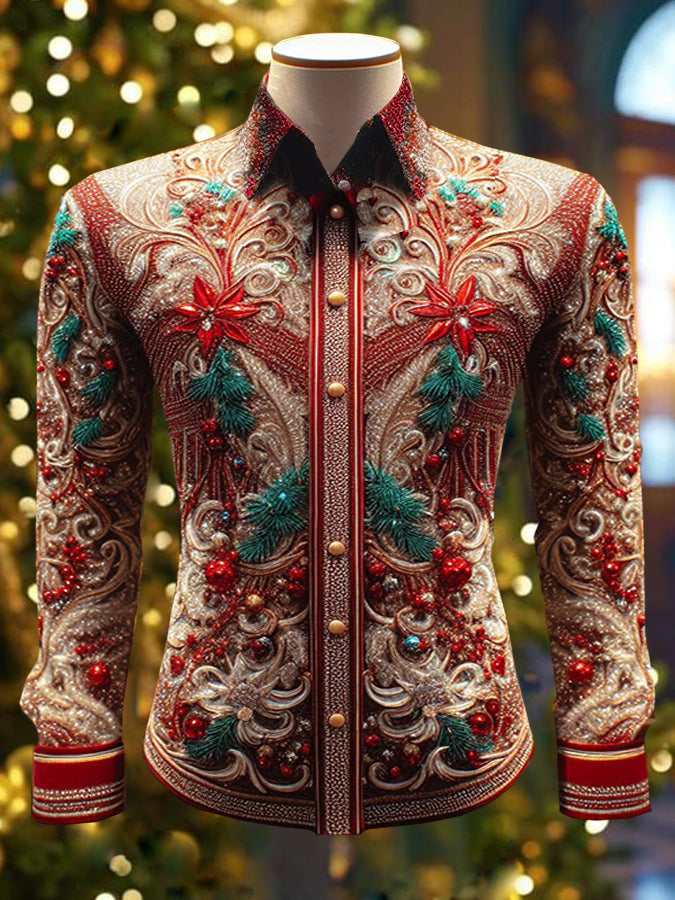 Luxurious Print Long Sleeve Shirt