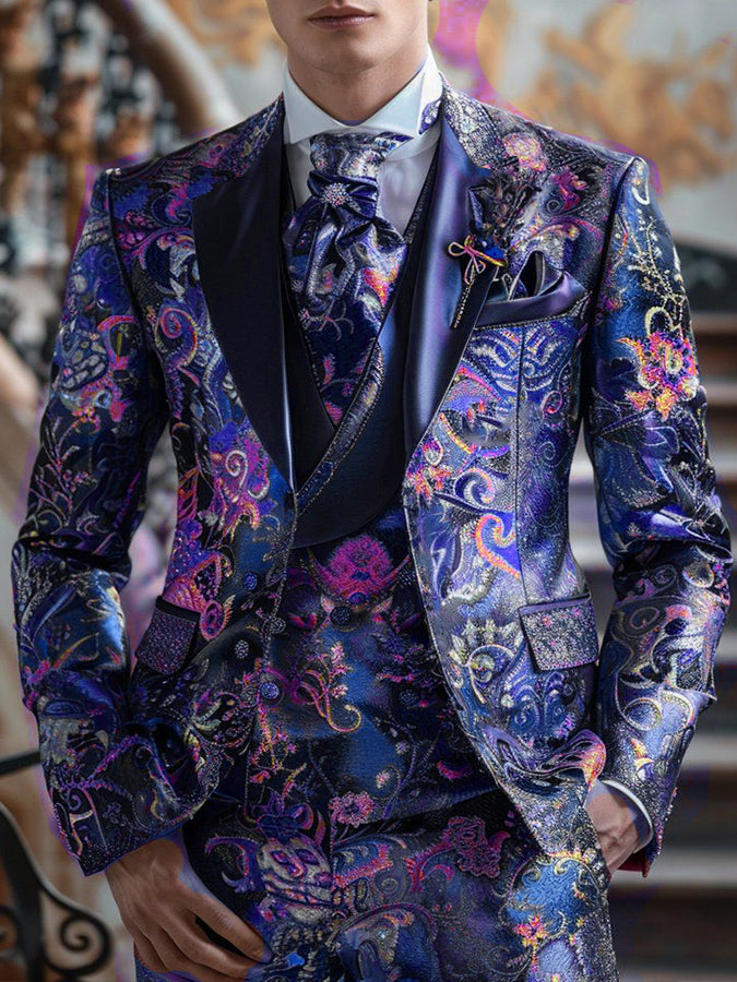 Gorgeous Floral Print Long Sleeves Blazer