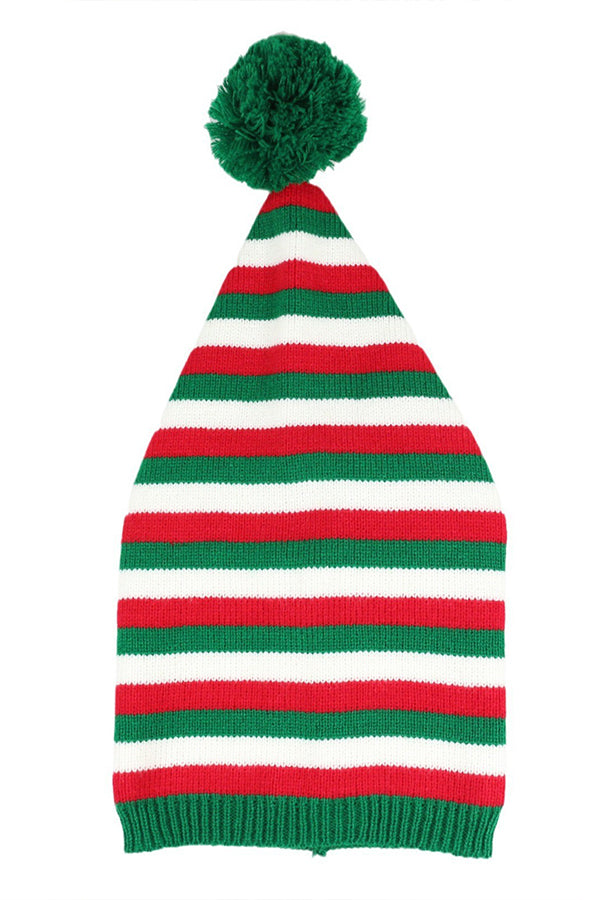 Christmas Striped Contrasting Knitted Beanie