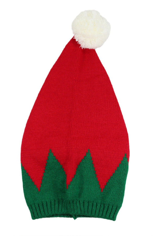 Christmas Striped Contrasting Knitted Beanie