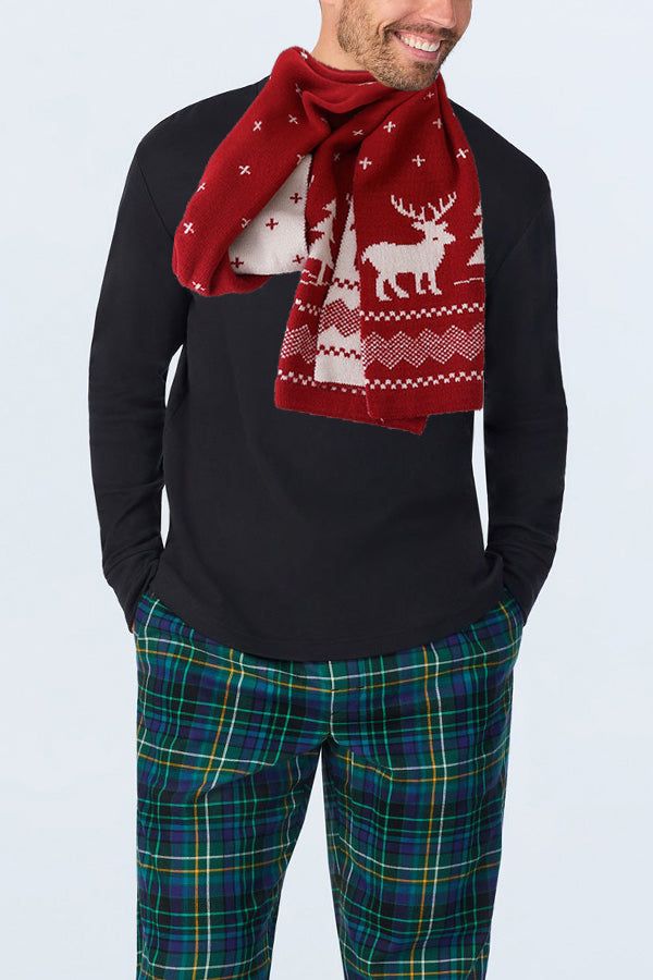 Christmas Deer Double-sided Printed Scarf