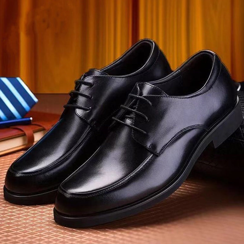 Classic Business Strappy Flat Leather Shoes