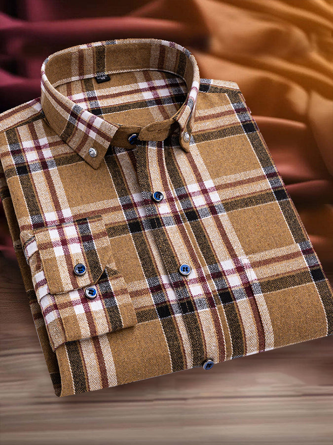 Casual Plaid Long Sleeve Shirt