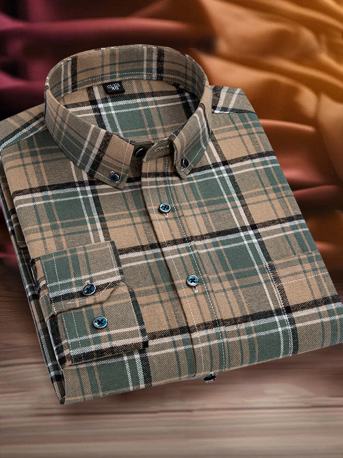 Casual Plaid Long Sleeve Shirt