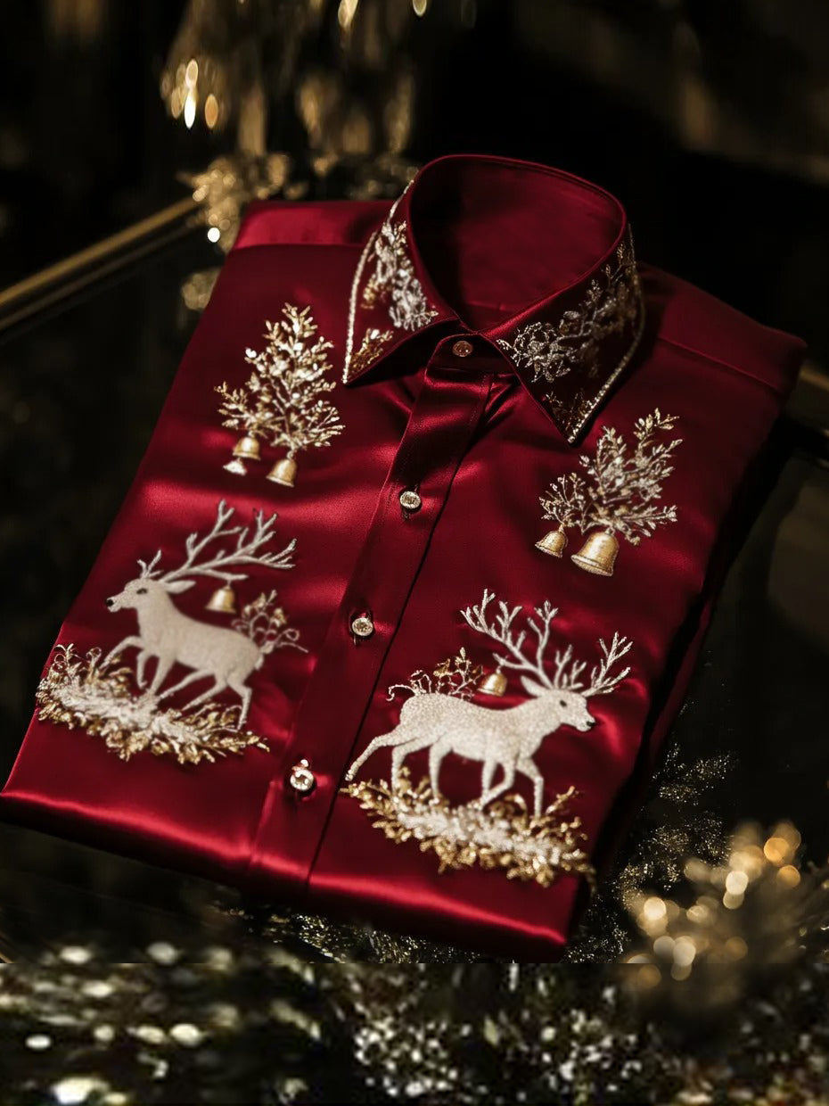 Christmas Print Long Sleeve Shirt