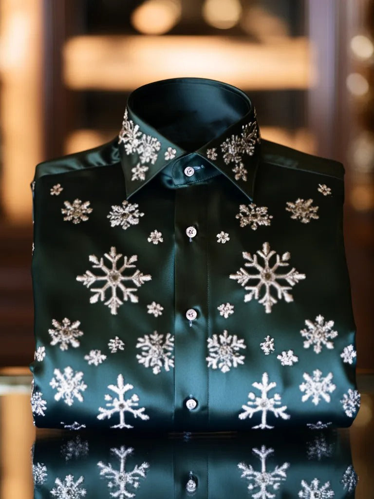 Christmas Print Long Sleeve Shirt