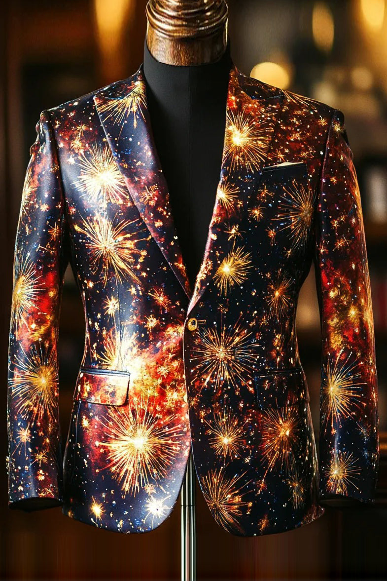 Stylish Printed Long Sleeve Blazer