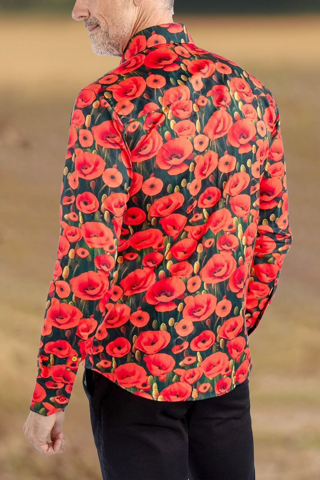 Thanksgiving Armistice Poppy Print Shirt