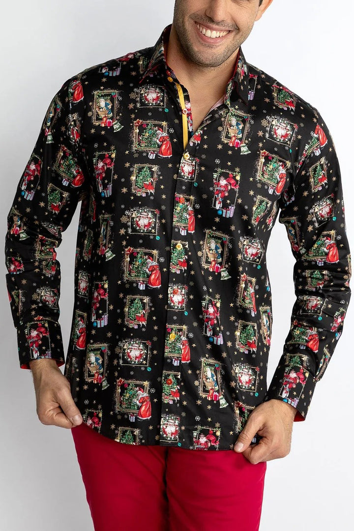 Christmas Santa Claus Printed Shirt