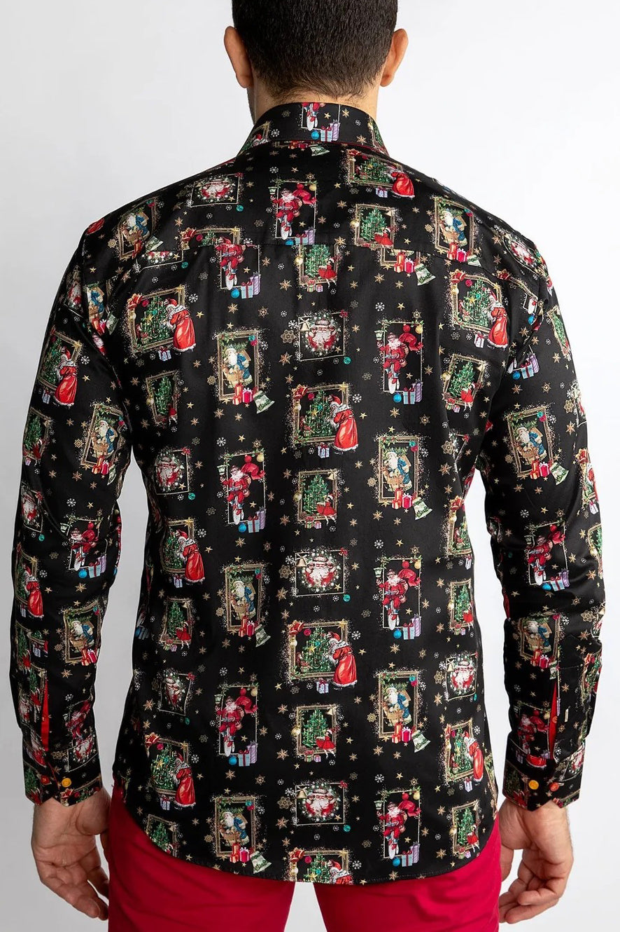 Christmas Santa Claus Printed Shirt