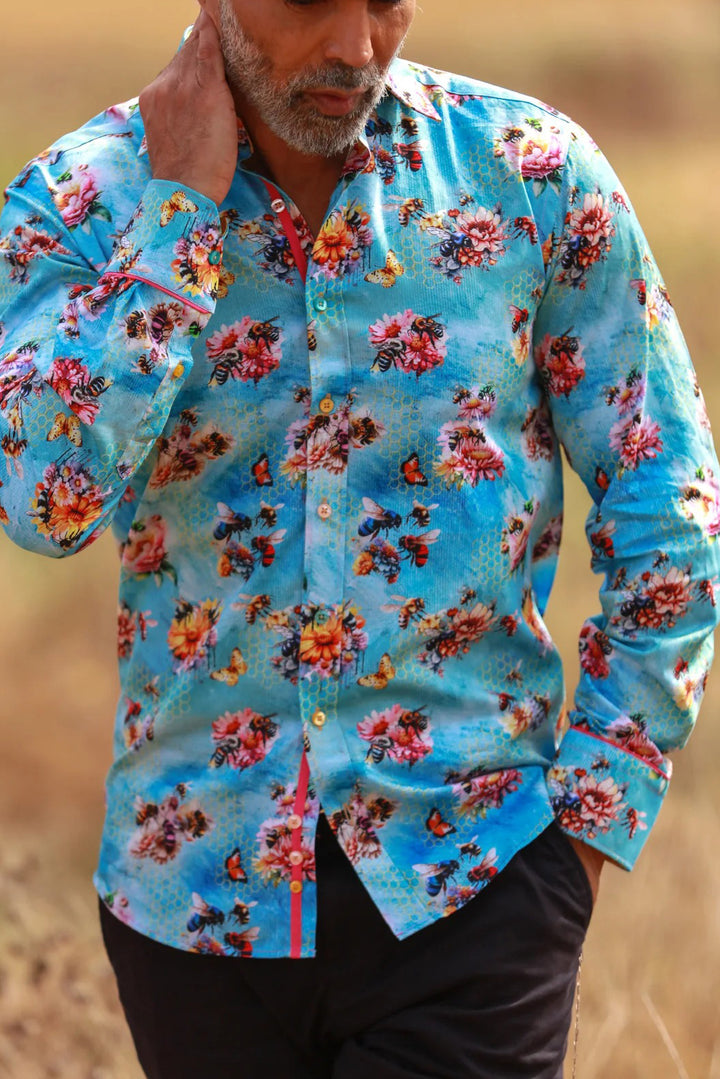 Vintage Honey Floral Print Shirt