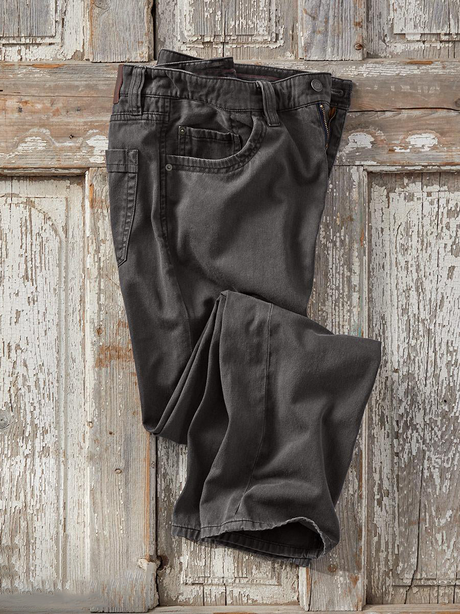 Casual Cotton Straight-leg Cargo Pants