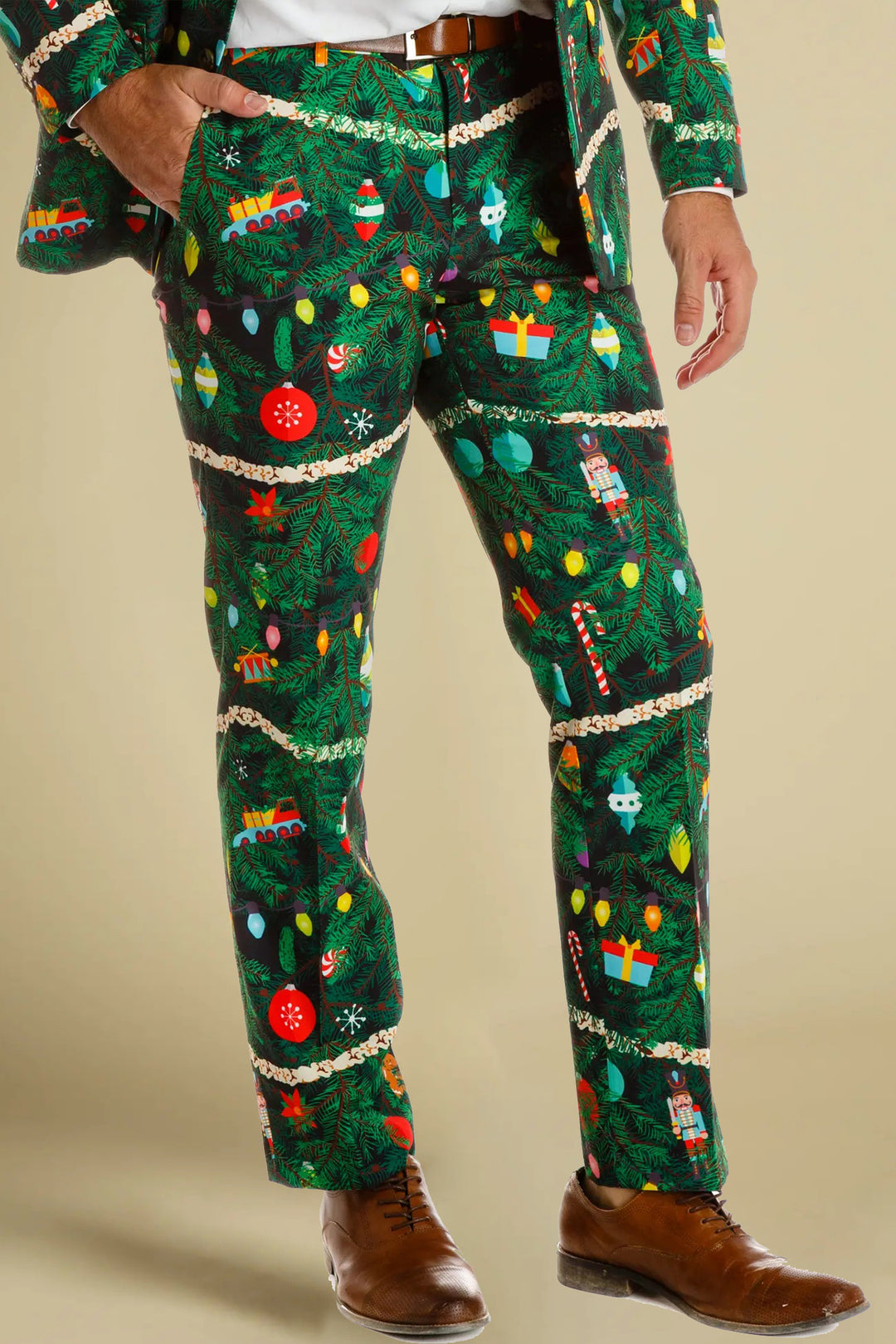 Christmas Tree Camo Print Pants