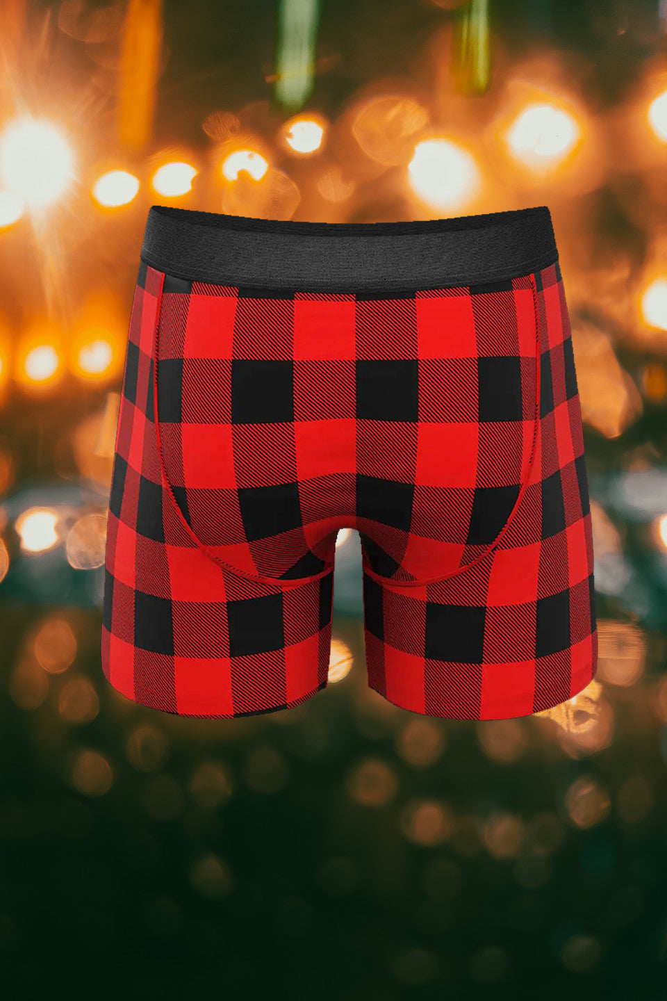 Christmas Plaid Print Boxer Briefs