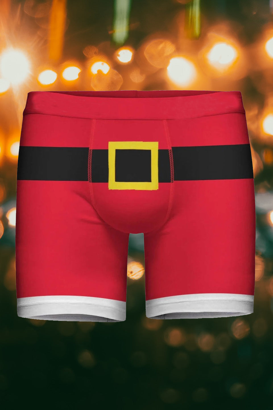 Christmas Belt Print Boxer Briefs