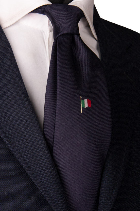  Gentleman's Tricolor Print Solid Color Tie