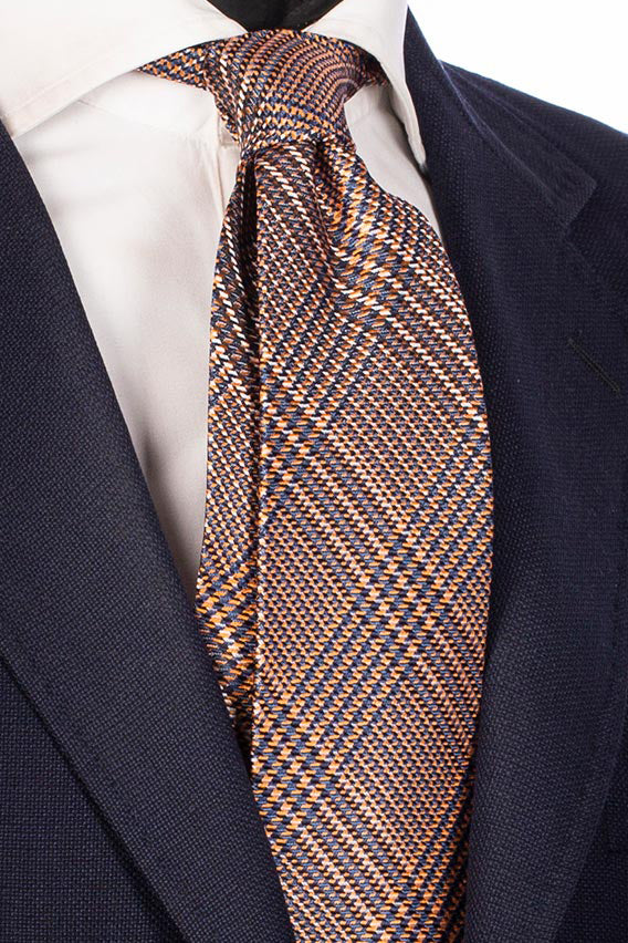 Classic Houndstooth Tonal Herringbone Tie